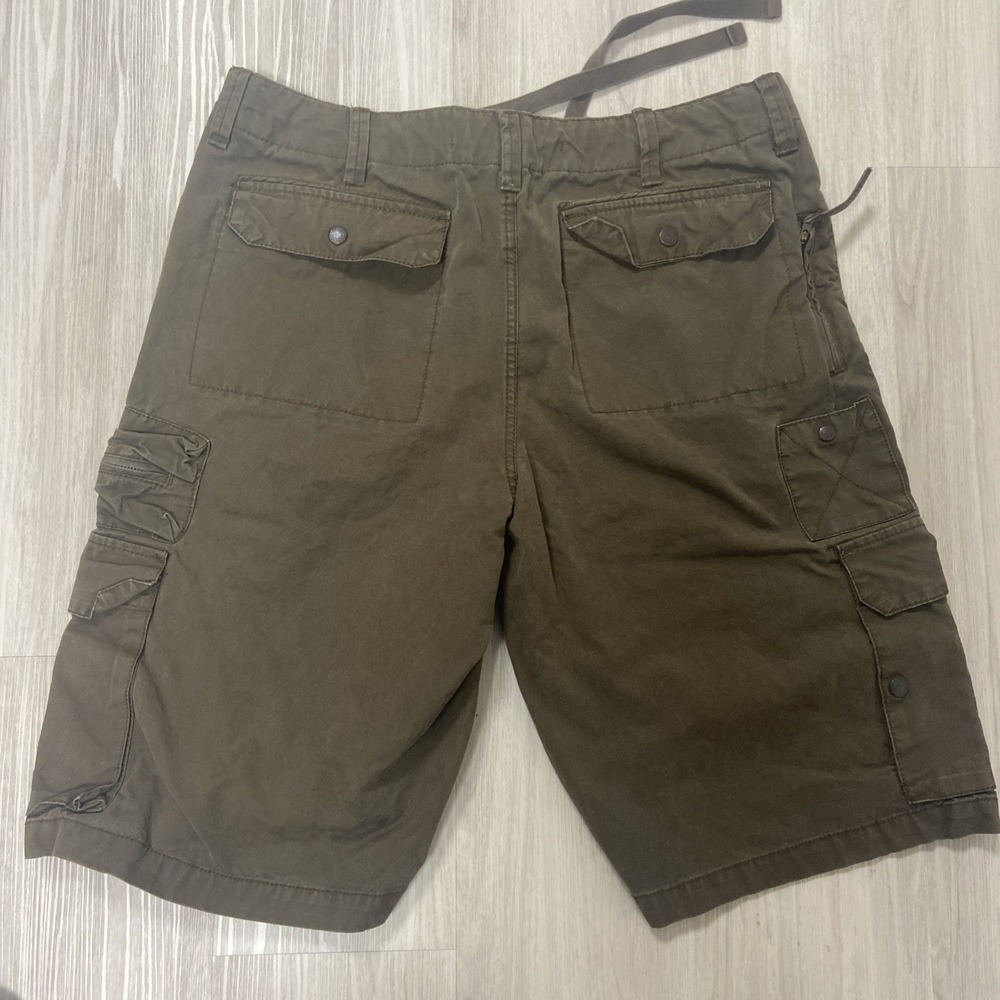 Old Navy Surplus Company Cargo Shorts Mens 36 Brown Heavy Y2K Military 2008 - Picture 2 of 11